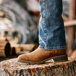 Ariat Men's Hybrid Patriot Waterproof Work Boot -Western Denim Store 10038354 lifestyle warm