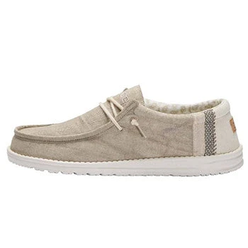 Heydude Hey Dude Wally Linen Natural Khaki 4 Heydude Hey Dude Wally Linen Natural Khaki - Image 2
