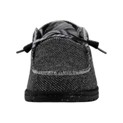 Heydude Hey Dude Men's Wally Sox TriFans Black 12 Heydude Hey Dude Men's Wally Sox TriFans Black -Western Denim Store 112563362 WALLY SOX TRI FANS BLACK AND SILVER LEFT 4