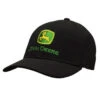 John Deere Men's Black Stretch Band Logo Cap -Western Denim Store 13080424BK 1