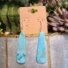 Natural Turquoise Slab Earrings 2 Natural Turquoise Slab Earrings -Western Denim Store 20220125 140631