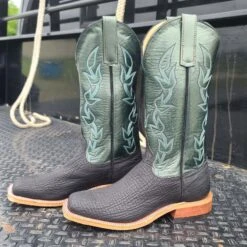 Anderson Bean Black/Green Oiled Shark Boots -Western Denim Store 20220523 143552