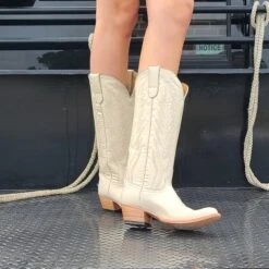 Macie Bean Spacey Gracey White Boot -Western Denim Store 20220804 120735