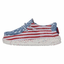 Heydude Hey Dude Wally Toddler Patriotic Stars & Stripes 13 Heydude Hey Dude Wally Toddler Patriotic Stars & Stripes -Western Denim Store 40031 9C8 WALLYTODDLERPATRIOTIC STARSANDSTRIPES LEFTSIDE 1