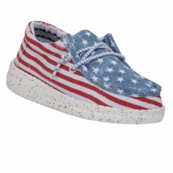 Heydude Hey Dude Wally Toddler Patriotic Stars & Stripes 14 Heydude Hey Dude Wally Toddler Patriotic Stars & Stripes -Western Denim Store 40031 9C8 WALLYTODDLERPATRIOTIC STARSANDSTRIPES RIGHTANGLE