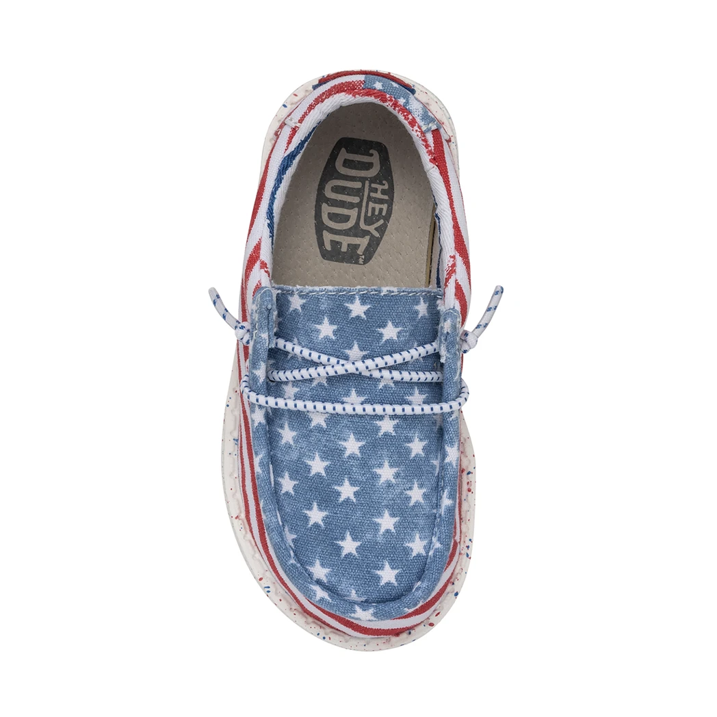 Heydude Hey Dude Wally Toddler Patriotic Stars & Stripes 3 Heydude Hey Dude Wally Toddler Patriotic Stars & Stripes - Image 2