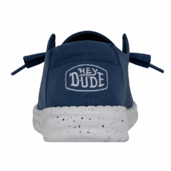 Heydude Hey Dude Wendy Slub Canvas True Blue -Western Denim Store 40063 428 WENDYSLUBCANVAS TRUEBLUE LEFTBACK