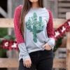 Southern Grace Grey Oh Christmas Tree Tee 1 Southern Grace Grey Oh Christmas Tree Tee -Western Denim Store 4814.1 1