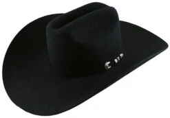 6x Stetson High Noon Fur Felt Cowboy Hat - Black