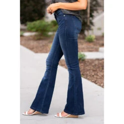 KanCan Petite Mid Rise Flare Jean -Western Denim Store KCPTSide