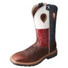 Twisted X Brown Texas Flag Steel Toe Work Boot -Western Denim Store MLCS007.01