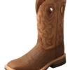 Twisted X Men's Dark Brown And Tan Square Toe Boot 1 Twisted X Men's Dark Brown And Tan Square Toe Boot -Western Denim Store MLCWW05.01