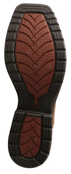 Twisted X Men's Dark Brown And Tan Square Toe Boot -Western Denim Store MLCWW05.03