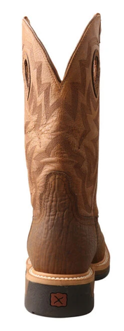 Twisted X Men's Dark Brown And Tan Square Toe Boot -Western Denim Store MLCWW05.06