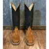 Olathe Hickory Smoked Bacon Boar Hide Boots -Western Denim Store PUNCHY FRONT