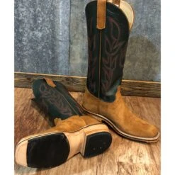 Olathe Hickory Smoked Bacon Boar Hide Boots -Western Denim Store PUNCHY SOLE