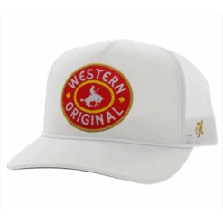 Hooey Western Original "Steamboat" White Trucker Cap