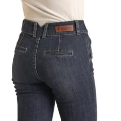 Rock & Roll Cowgirl High Rise Dark Trouser Jeans -Western Denim Store Screenshot2023 05 25115057