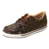 Twisted X Women's Shiny Leopard Brown "Casual Kicks" -Western Denim Store WCA0023.01